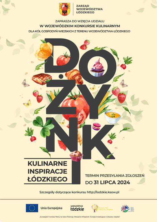 Read more about the article Rusza konkurs dla KGW “Kulinarne inspiracje Łódzkiego”