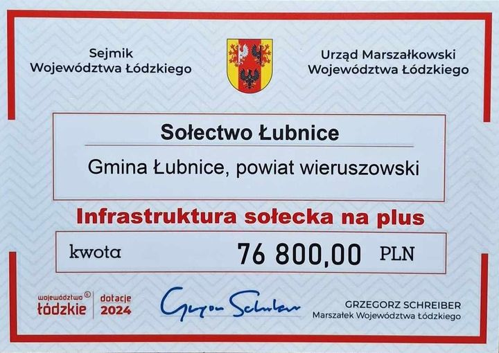 Read more about the article “INFRASTRUKTURA SOŁECKA NA PLUS” NA ROK 2024